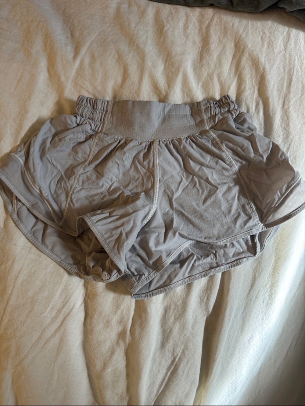lululemon athletica Light Gray Women's Athletic Shorts